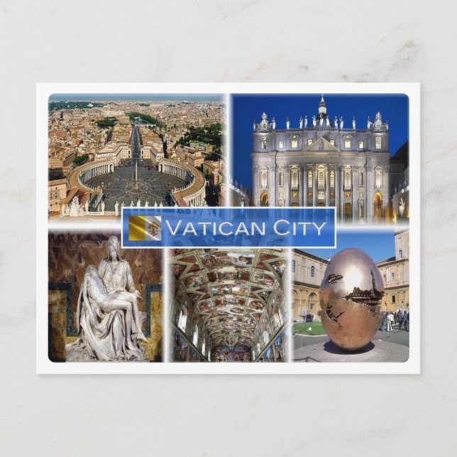 Carte Postale zIT000 ROME Vatican City. Carré de Saint-Pierre, (Devant)