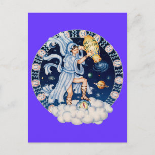 Carte Postale Zodiac Aquarius - Customisez-le !