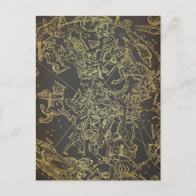 Carte Postale Zodiac celtique vintage (Devant)