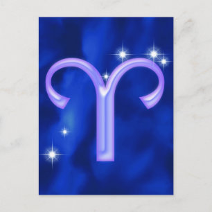Carte Postale Zodiac sign aries