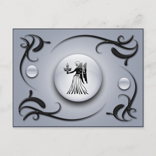 Carte Postale Zodiac Virgo (Devant)