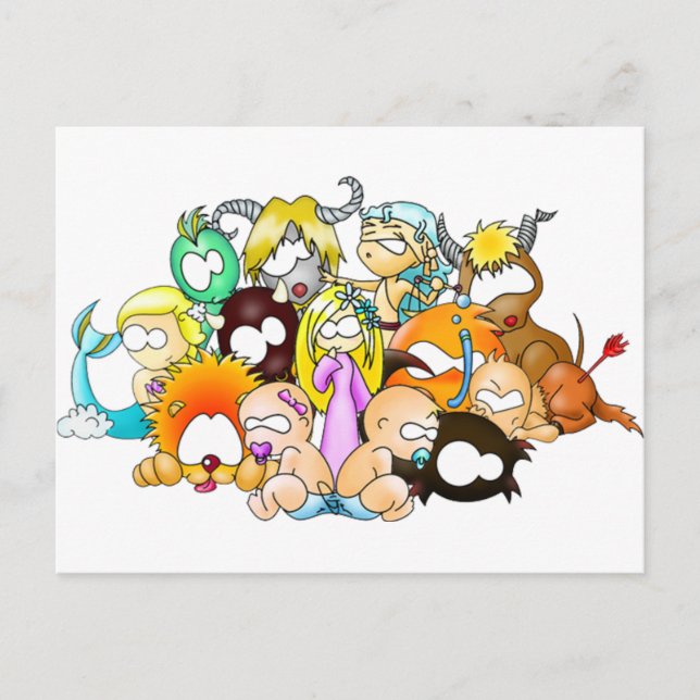 Carte Postale ZodiaK babes (Devant)