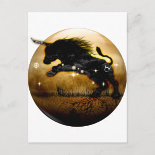 Carte Postale Zodiaque de donjon d'artisanat - Taurus
