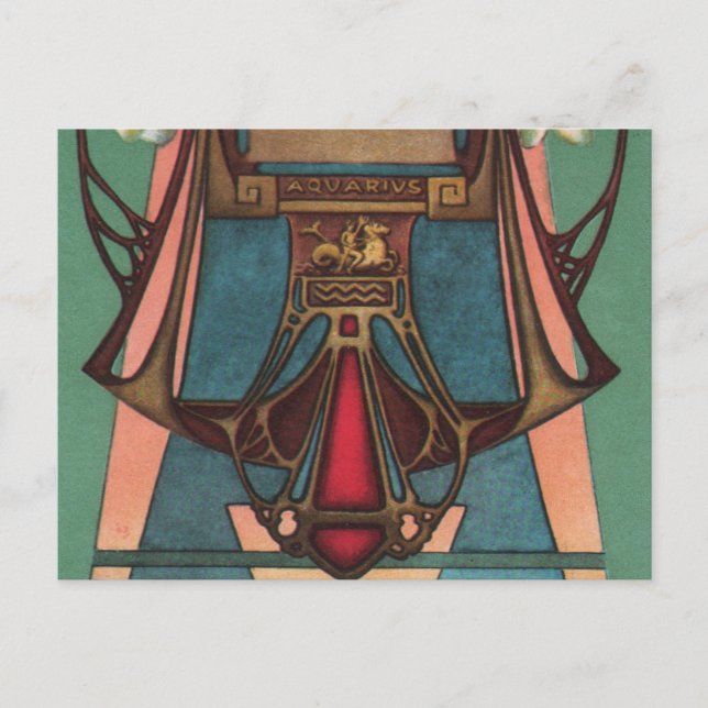 Carte Postale Zodiaque de Verseau (Devant)
