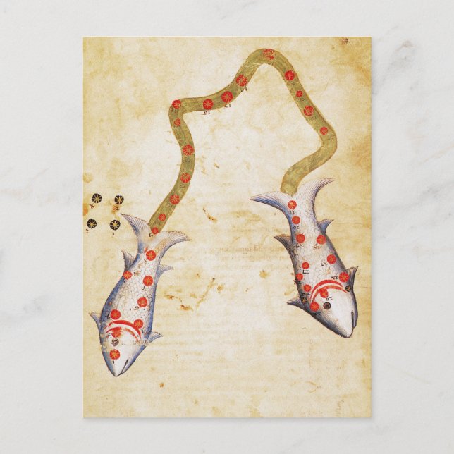 Carte Postale Zodiaque: Pisces, C1350 (Devant)
