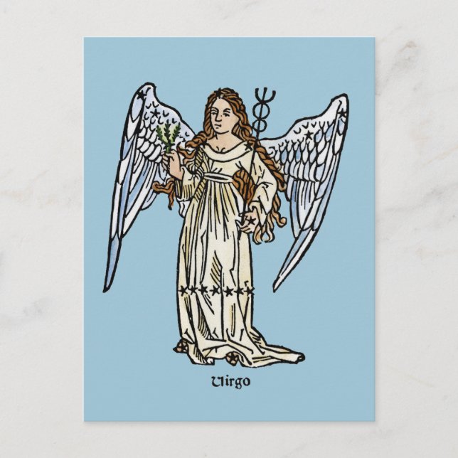 Carte Postale Zodiaque : Virgo, 1482 (Devant)