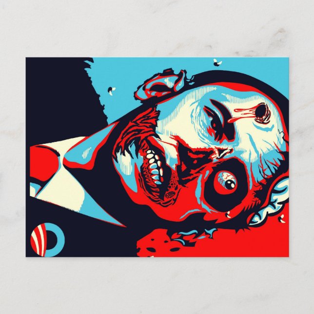 Carte Postale zombi d'obama (Devant)