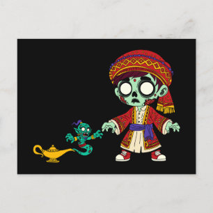 Carte Postale Zombie Aladdin & Genie Zombie