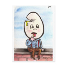 Carte postale Zombie Dumpty