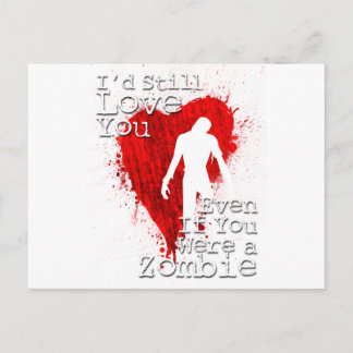 Carte Postale Zombie Love