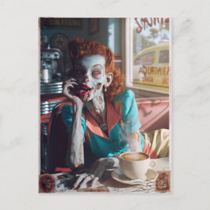 Carte Postale Zombie Pin-Up VI