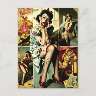 Carte Postale Zombie Pin-Up's II