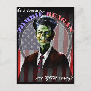 Carte postale Zombie Reagan