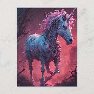 Carte Postale Zombie Unicorn