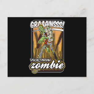 Carte Postale Zombie végétarien