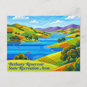 Carte Postale Zone de loisirs d'État de Bethany Reservoir Califo