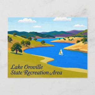 Carte Postale Zone de loisirs d'État du lac Oroville Californie