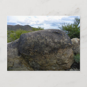 Carte Postale Zone de pétroglyphe