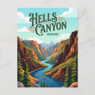 Carte Postale Zone de récréation nationale de Hells Canyon USA