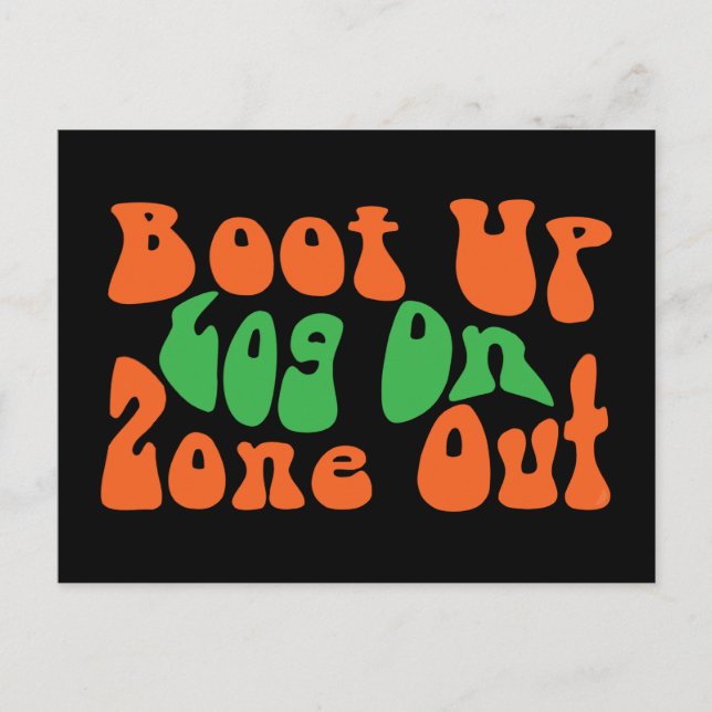 Carte Postale Zone dehors ! (Devant)