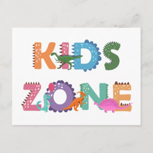 Carte Postale Zone Enfants Dinosaures