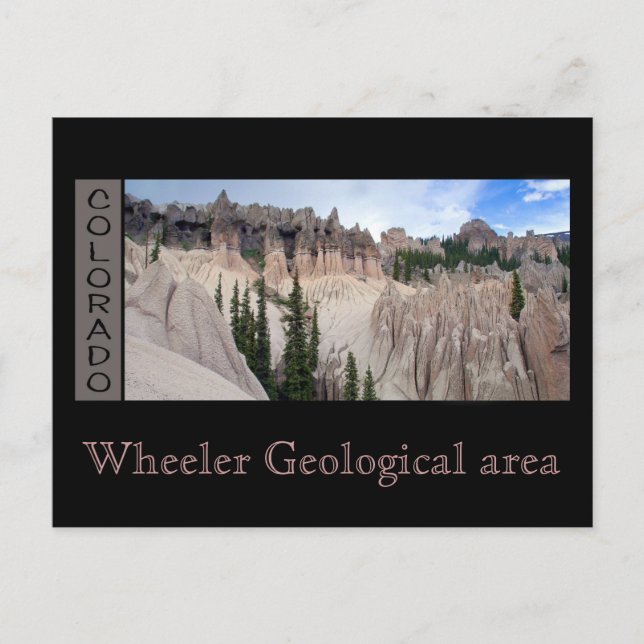 Carte Postale Zone géologique de Wheeler (Devant)