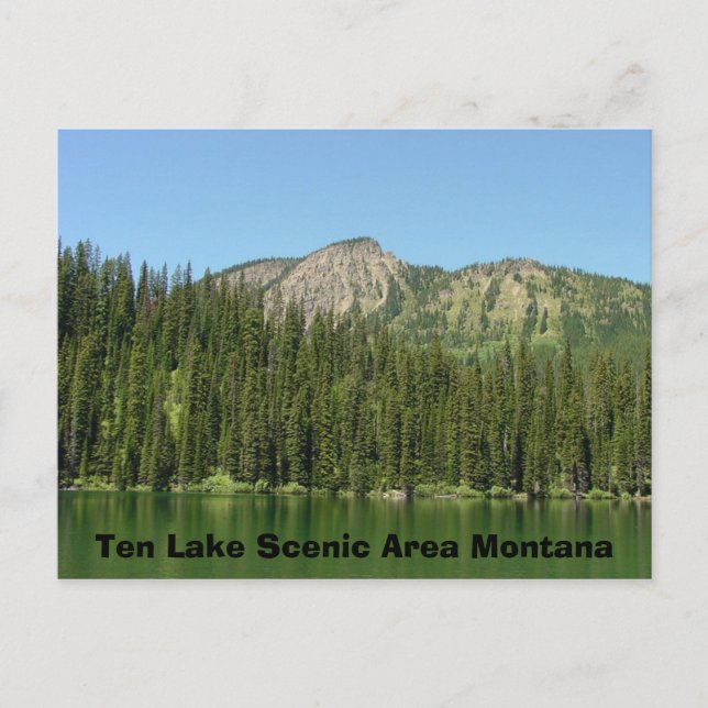 Carte Postale Zone Pittoresque de Ten Lake (Devant)