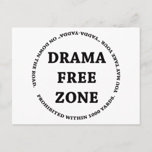 Carte Postale Zone sans drame