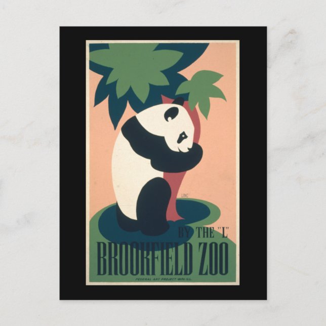 Carte Postale Zoo de Brookfield (Devant)