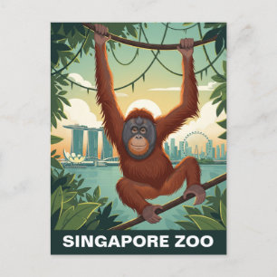 Carte Postale Zoo de Singapour