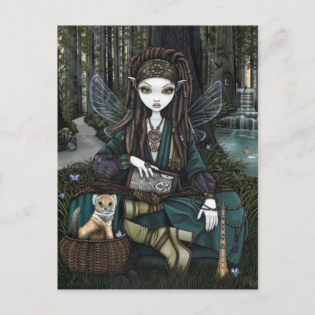 Carte postale Zoti Nature Awen Sage Fée Balance (Devant)