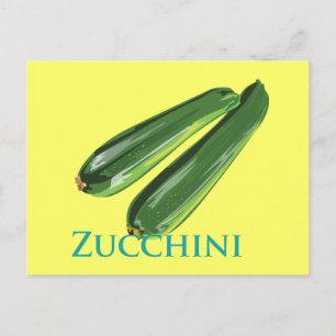 Carte Postale Zucchini Squash