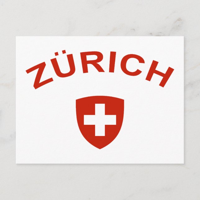 Carte Postale Zurich (Devant)