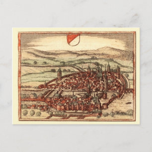 Carte Postale Zurich au XVIe siècle
