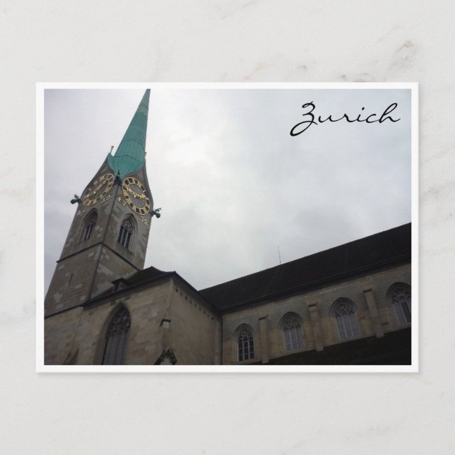 Carte Postale zürich fraumünster (Devant)
