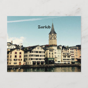 Carte Postale Zurich, Suisse
