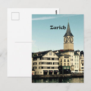 Carte Postale Zurich, Suisse
