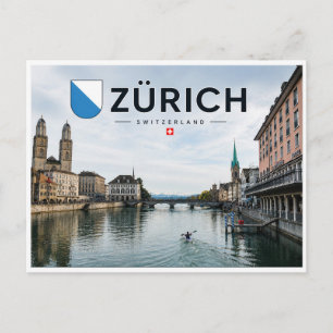 Carte Postale Zurich - Suisse - Rivière Limmat