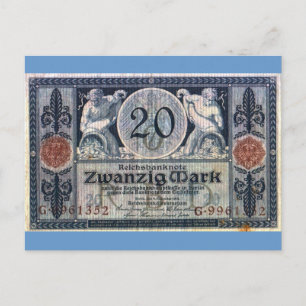 Carte Postale Zwanzig Mark