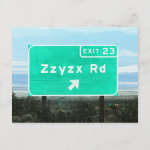 Carte Postale Zzyzx Rd.Exit
