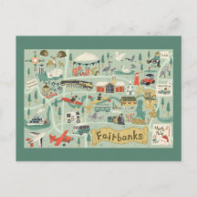 Carte Postcard Fairbanks