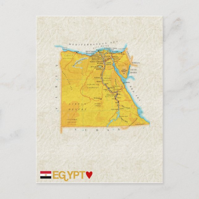 CARTE POSTCARDS ♥ Égypte (Devant)