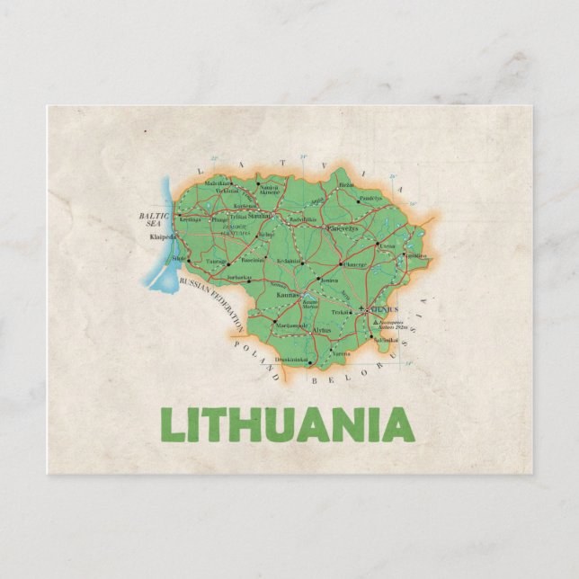 CARTE POSTCARDS ♥ Lituanie (Devant)