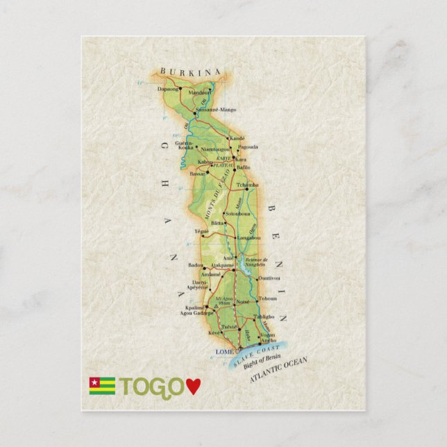 CARTE POSTCARDS ♥ Togo (Devant)