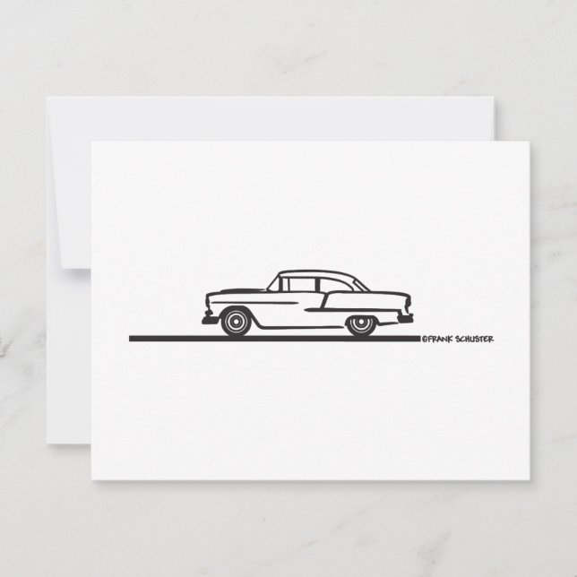 Carte Poste rigide Chevy 1955 (Devant)