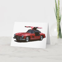 Poster classique Mercedes Benz SLR300 Gullwing