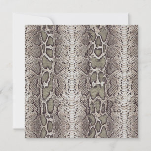 Carte Poster de animal de peau de serpent