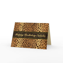 Poster de animal Leopard personnalisé