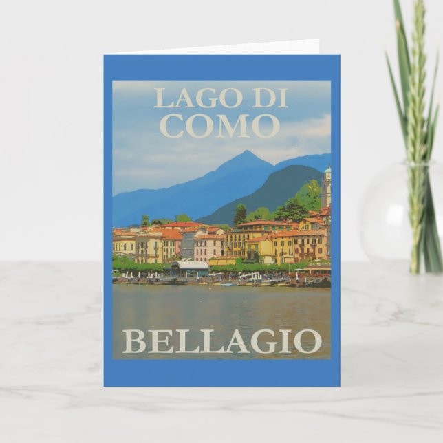 Carte Poster de Bellagio Italie (Devant)