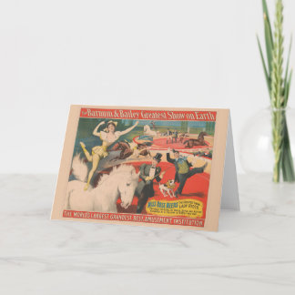 Carte Poster De Cirque vintage De Miss Rose Meers